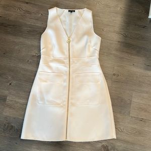 Top shop Ivory fitted dress; Size 8.
